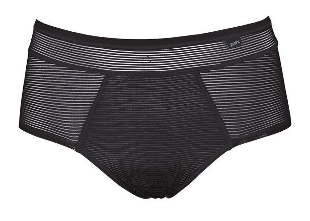 Высокие трусики-слипы Invisiline в тонкую полоску (Размер: S) (Цвет: черный)