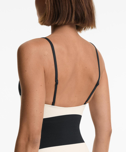 OYSHO Купальник-бандо из ткани пике, черный