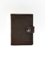 Мужская коричневая обложка для автодокументов и паспорта из натуральной кожи DoubleCity 026-DC1-17B