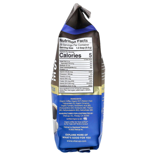 VitaCup, Genius, органический кофе, молотый, средне-темная обжарка, 284 г (10 унций)