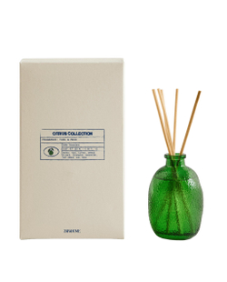 Zara Home Аромадиффузор Yuzu & Musk 180 мл, тростниковые палочки микадо, аромат свежий цитрусовый, Горчичный