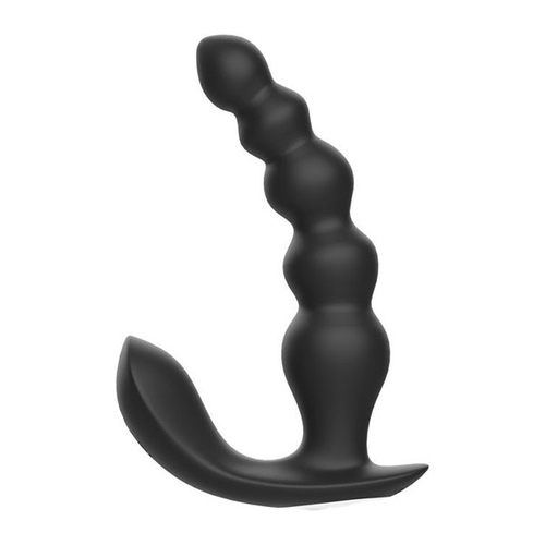 Черный анальная вибростимулятор 16,5см в виде елочки с пультом ДУ I-Moon Anal Bead Vibrator MY-701-RCT