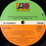 Chic ‎– Les Plus Grands Succes De Chic (Англия 1979г.)