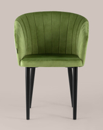 Стул с подлокотниками Нейтон велюр травяной