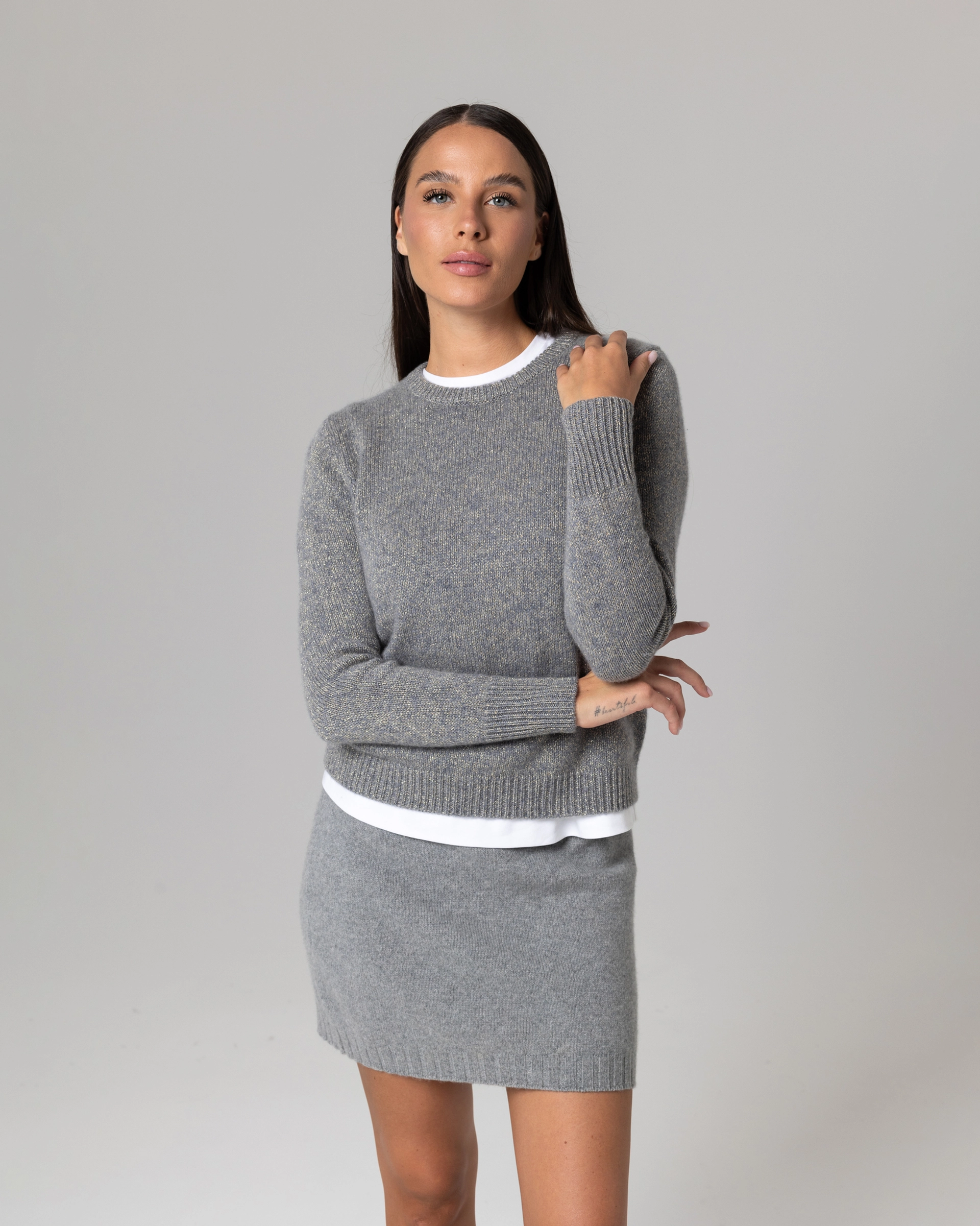 Кашемировый свитер с люрексом