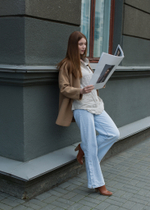 Linen shirt with wings