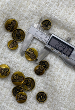 Пуговицы Сел. состаренное золото карета