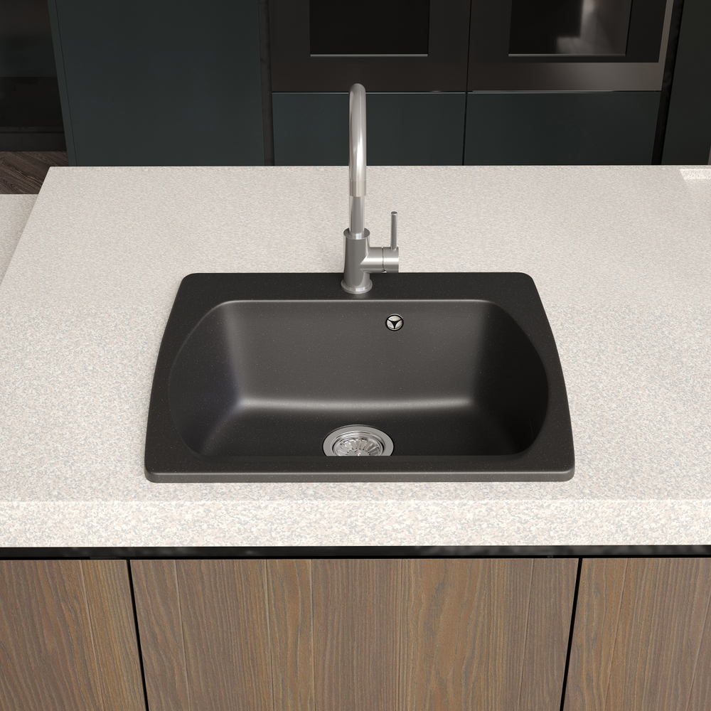 Смеситель для кухни Domaci Равенна DM-030922 нержавеющая сталь