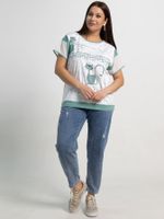 Блуза Алтея (белая/олива) Б15364-20М LT Collection