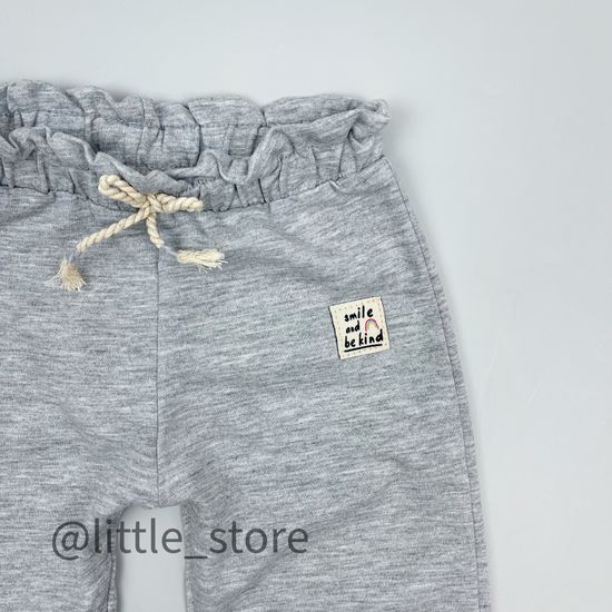 Штанишки из футера(тонкого), Серые
