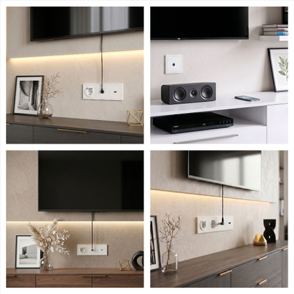 Розетка ЭРА Galaxy 15-3101-01 TV одиночная IP20 белый | Эра Galaxy
