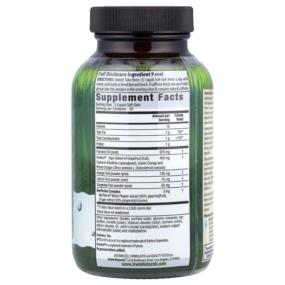 Irwin Naturals, Stored-Fat Belly Burner®, 60 желатиновых капсул