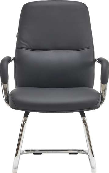 Кресло для посетителей Everprof Vesta CF Экокожа Черный