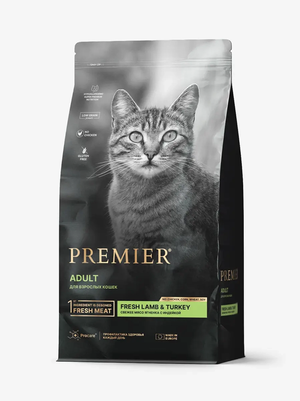 Premier Adult для взрослых кошек (Ягненок с индейкой)