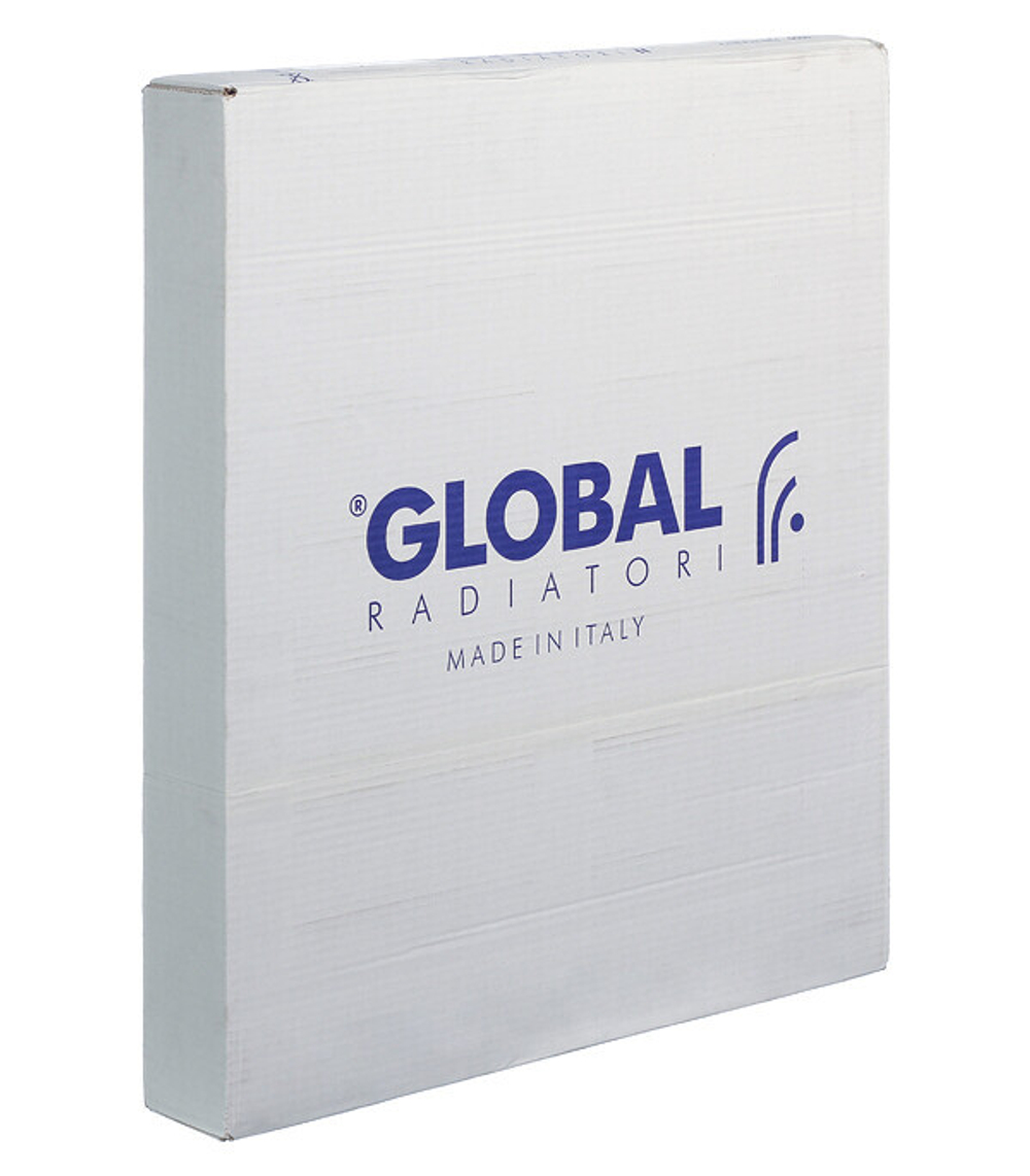 Радиатор биметаллический Global Style Extra 500 мм 8 секций 1" боковое подключение белый