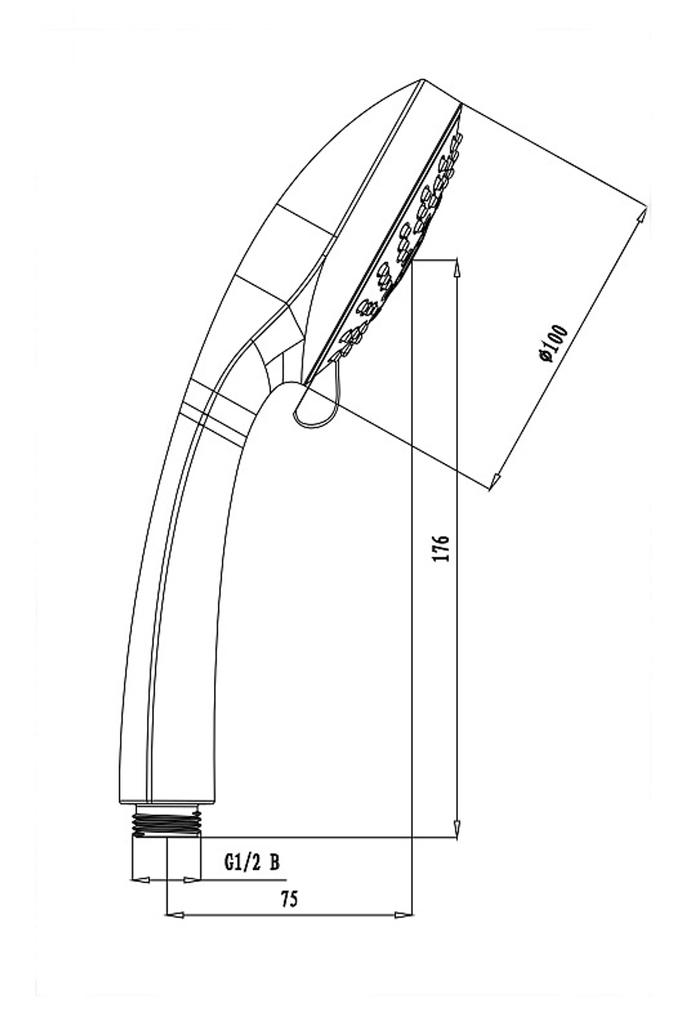 Душевая лейка LEMARK LM0125C 5-функциональная