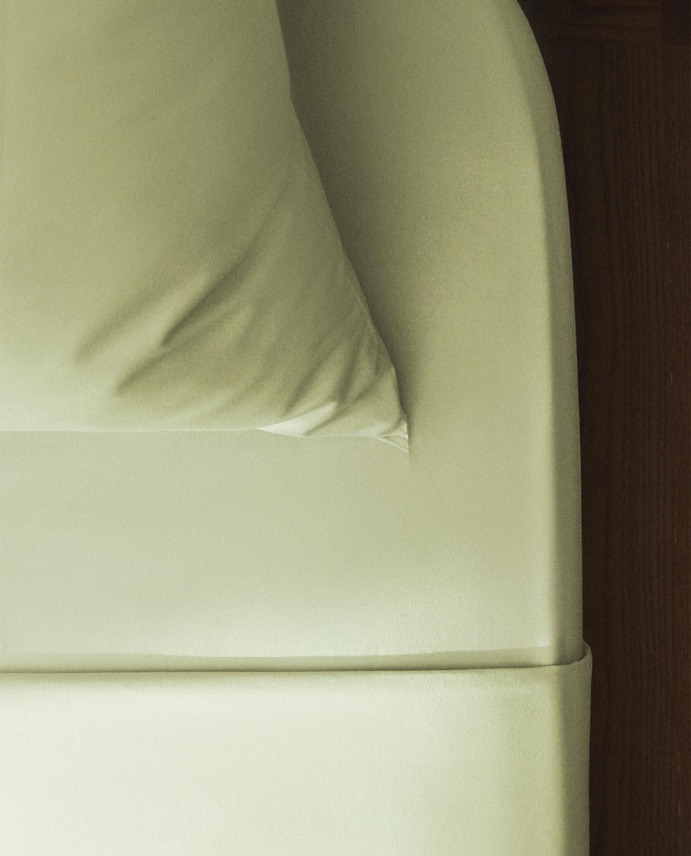 Zara Home - Простыня с ситцевой резинкой, высота 30 см (вес 200 нитей), зеленый, 160х200х30 см