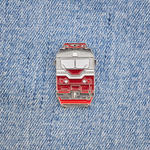 Значок электровоз ЧС7 серо-красный