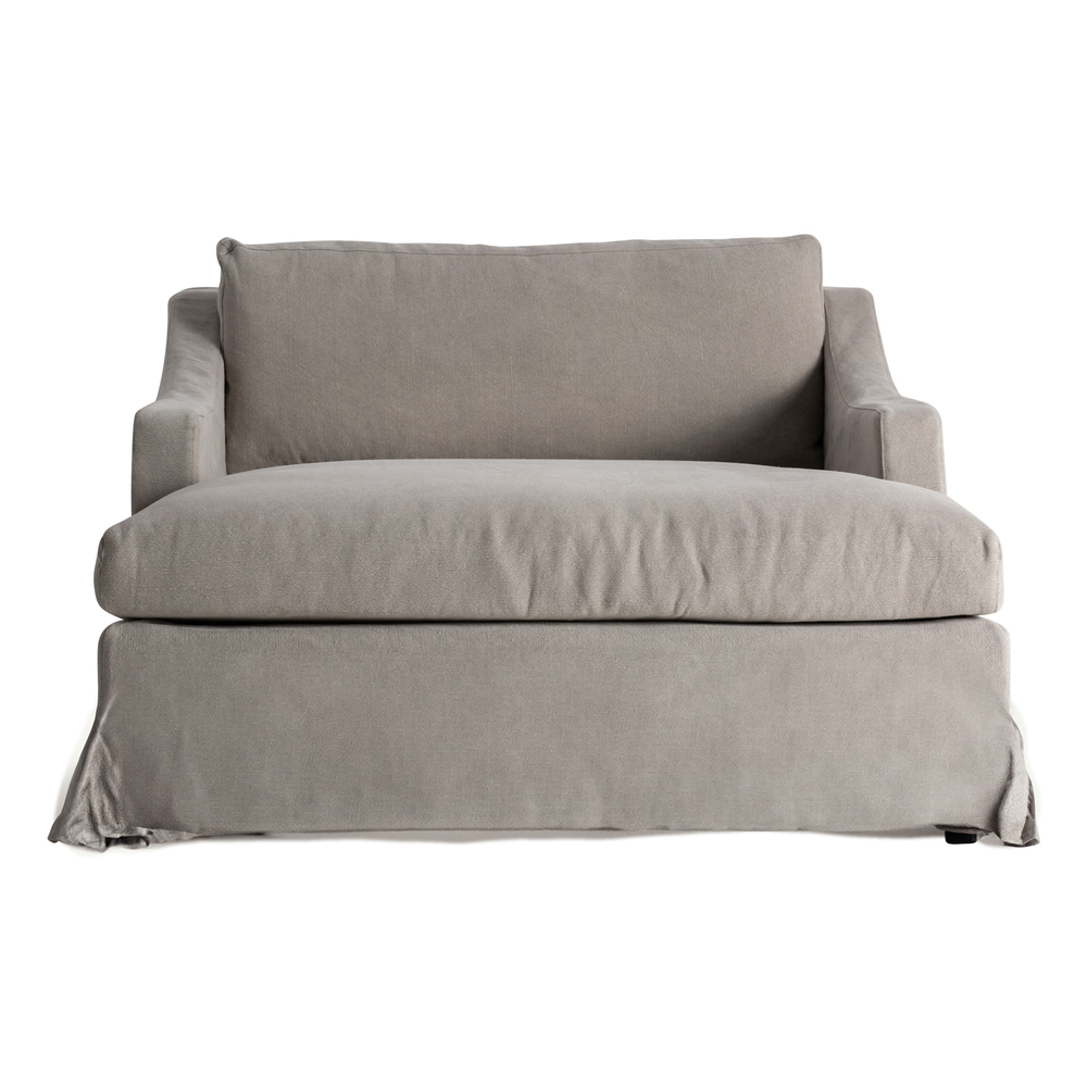 Кушетка ARSAC из бежевого льна