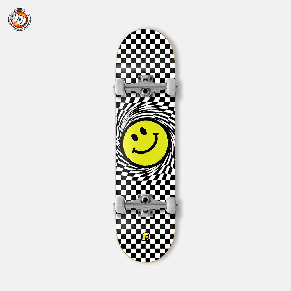 Скейтборд в сборе Footwork SMILE BLACK Размер 8 x 31.5