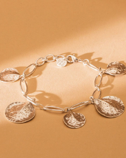 Браслет ORI TAO, Petales, с лепестками, OT24.1-13-69158 (серебристый)