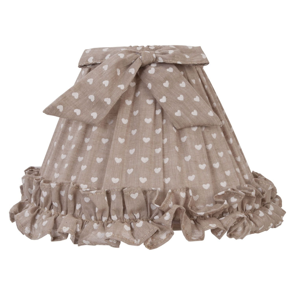 Абажур "Сердечки" Ø 22x14 см / E27 Хлопок