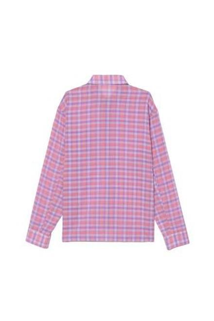 ZARA X BENITO ANTONIO РУБАШКА СВОБОДНОГО КРОЯ В КЛЕТКУ, КРАСНОВАТЫЙ