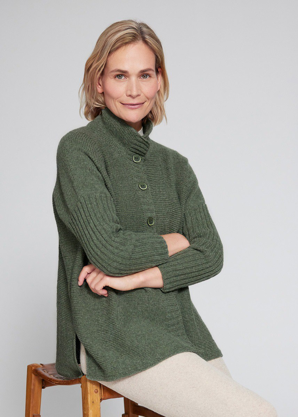 Кардиган спицами "Cashmere Fine"