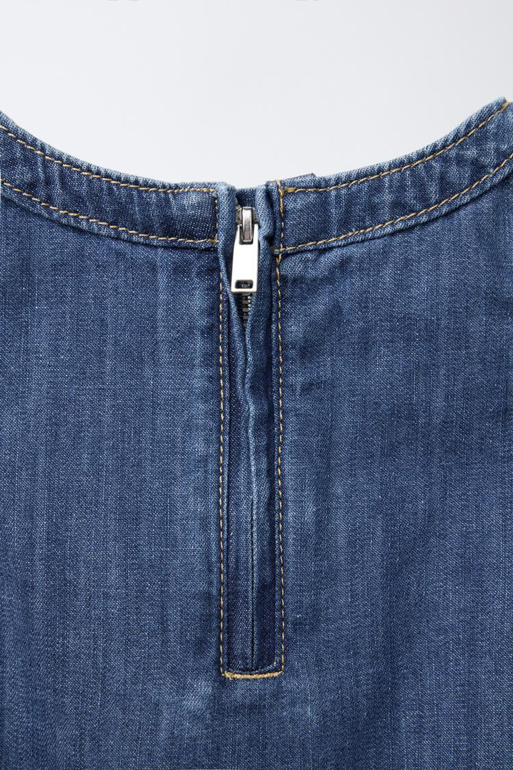 ZARA ТОП ИЗ ДЕНИМА, СИНИЙ