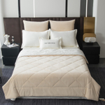 КПБ на резинке Сатин Velvet Premium с Одеялом VPR007, Евро, 4 наволочки, простынь 180*200*25