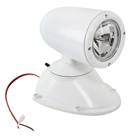 Прожектор с дистанционным управлением, белый корпус, ксенон, брелок, модель 981