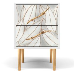 Тумба Арт Стайл с 2-мя ящиками Айс Амбер