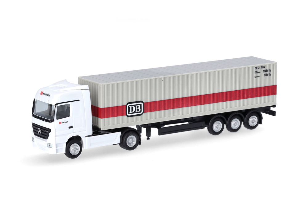 Грузовик Mercedes-Benz Actros пп контенеровоз "Deutsche Bahn" (TT, 1:120)