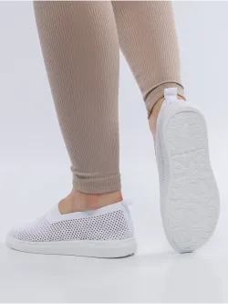 Мокасины летние текстильные