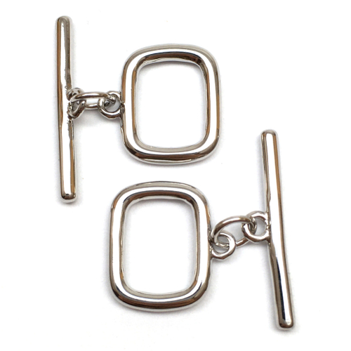 Замок тогл 14х11 мм, родий