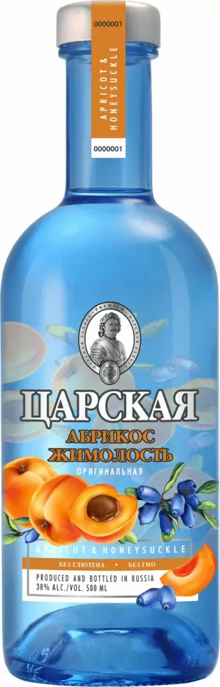 Царская оригинальная Абрикос Жимолость 0,5л 38% Россия