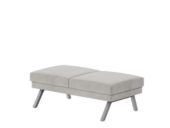 Алдо Банкетка двухместная ALD-04 Storm 022/Металл Серый 1430*680*470