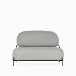 Двухместный диван Pawai 125 см, серый