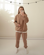 Толстовка оверсайз утеплённая вуд