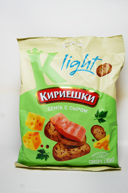 Кириешки Light, сухарики со вкусом Сёмга с сыром