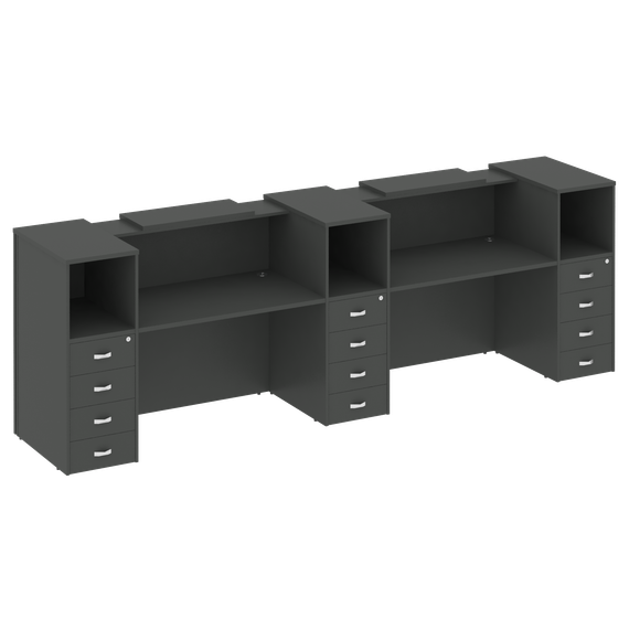 Onix Ресепшн O.R-K-13 Антрацит 3652*766*1187