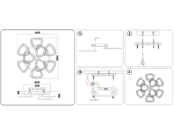 Ambrella Потолочный светодиодный светильник с пультом Ice FA2922