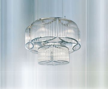 Люстра Stilio Tischleuchte Messing 7+4 rings