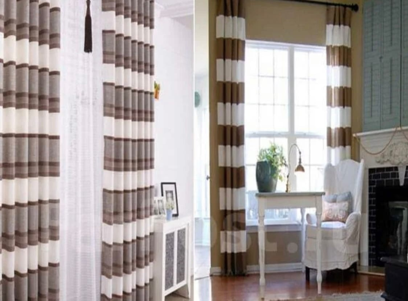 Тюль в полоску — один из современных трендов