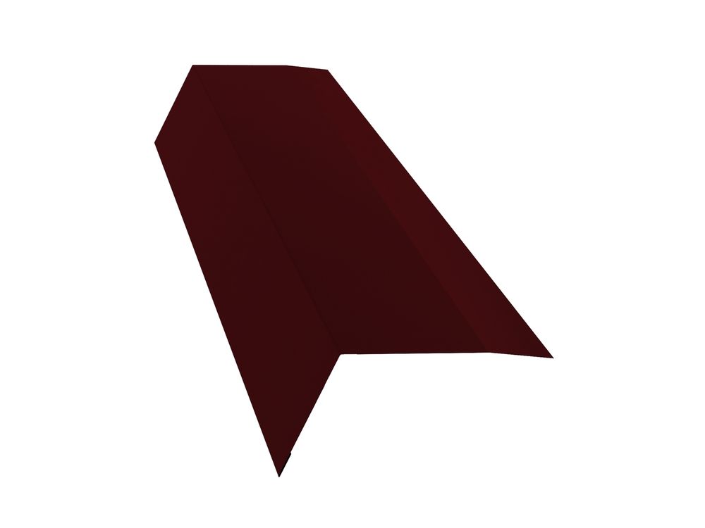 Планка карнизная 100х65(0,45) PE-froil Красное вино Ral 3005