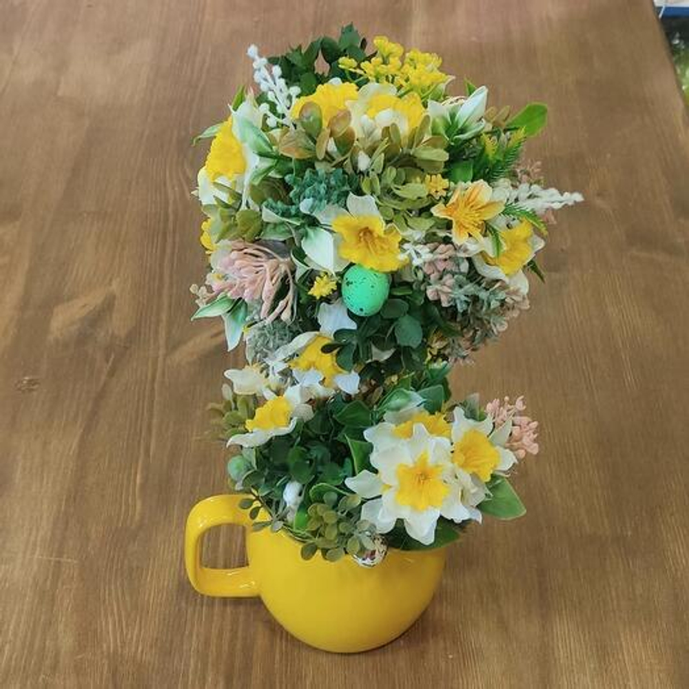 Пасхальная композиция в кружке