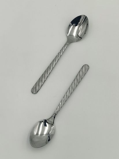 Набор чайных ложек 6 шт. из нержавеющей стали "Косичка"