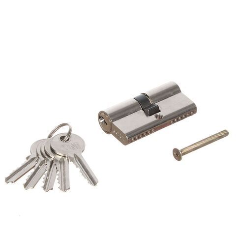 Личинка замка двери Apecs, SC-60-Z-Ni (60-ZN)/SC-60-Ni, 60 мм, никель