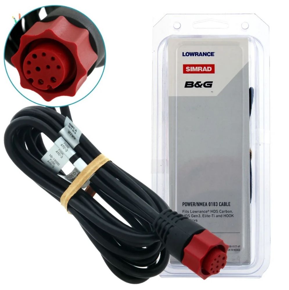 Кабель питания LOWRANCE (c NMEA 0183) для эхолотов серий HDS, Elite Ti, FS