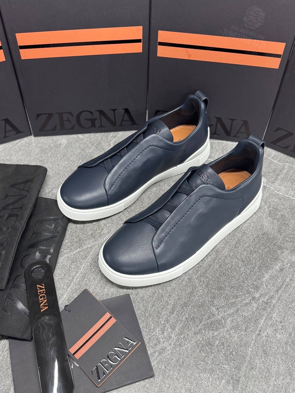 Кеды Zegna Triple Stitch